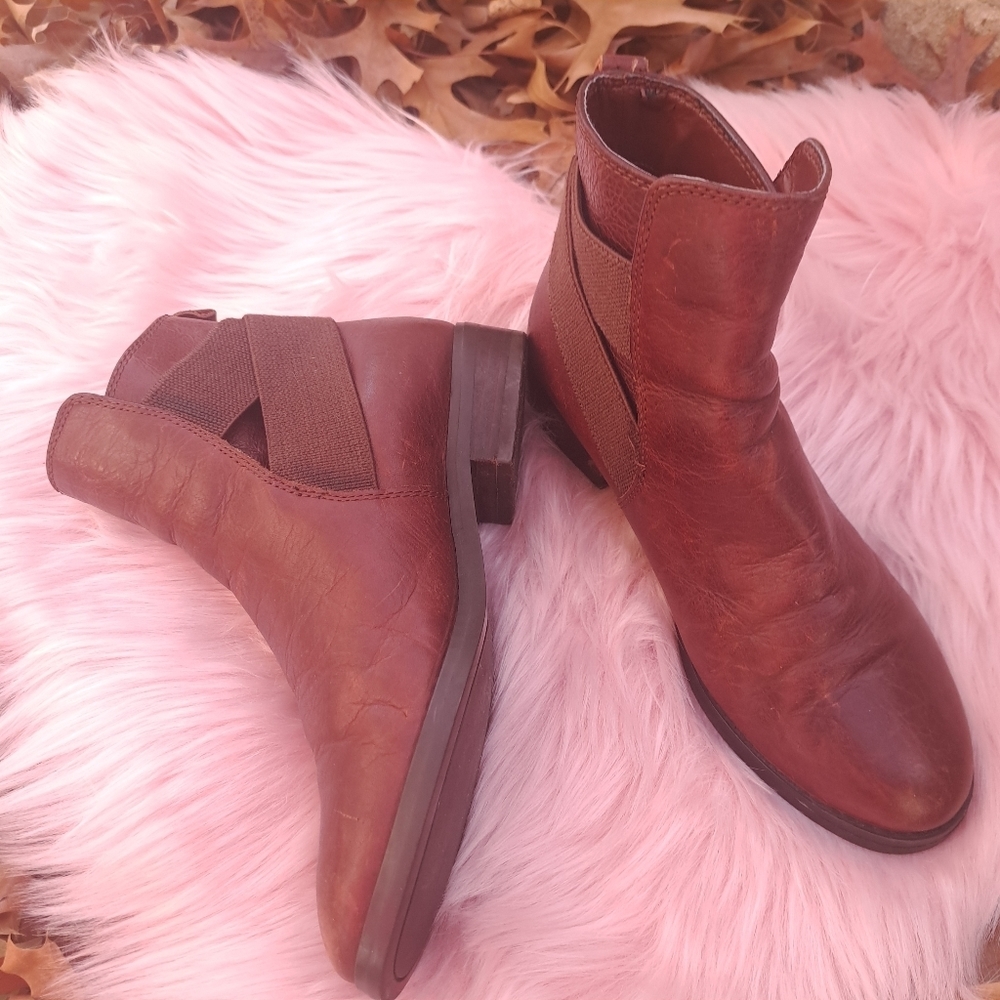 LAUREN Ralph Lauren Kaliyah Leather‎ Ankle Boot GUC Size 6B - Picture 9 of 16